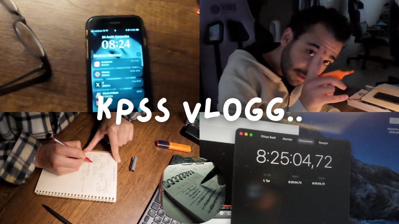 9 saat ders çalıştım / zorlayıcı oldu -kpss sınavına hazırlanıyorum vlog