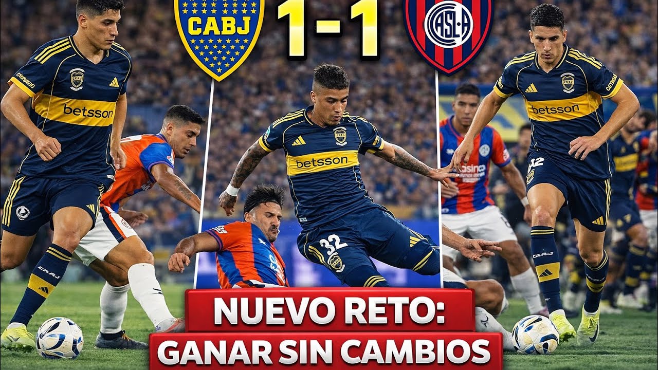RESUMEN ANALISIS Y OPINION DE Boca Jrs 1-1 San Lorenzo 