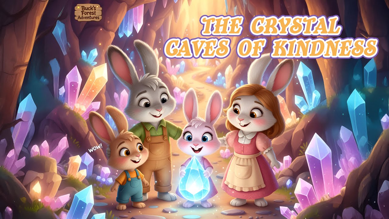 🐰 The Buck’s Forest Adventures: The Crystal Caves of Kindness 💎A Cozy Autumn Cave Adventure!