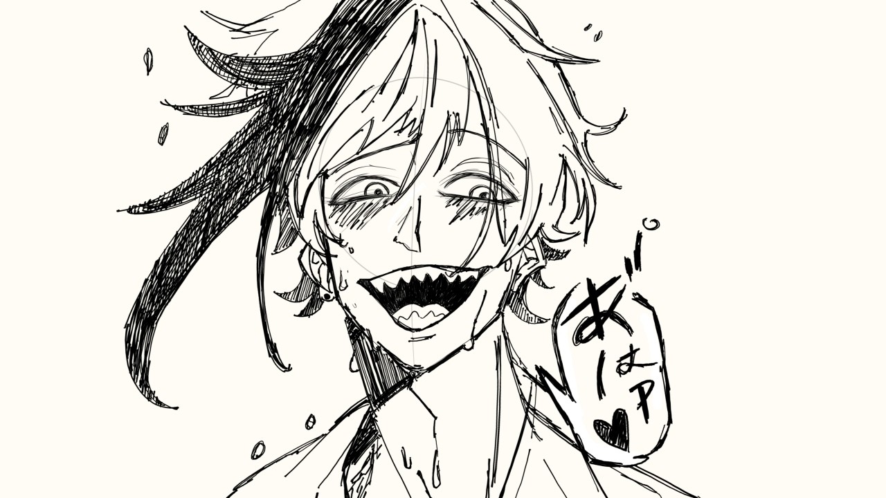 Rem dibuja a un señor como un manga | Arte en directo