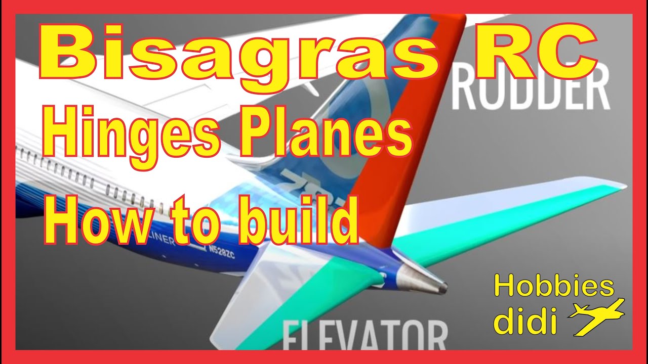 💡 Aeromodelismo construcción, aviones RC, Bisagras💡 para avion rc   how to build hinges for rc plane
