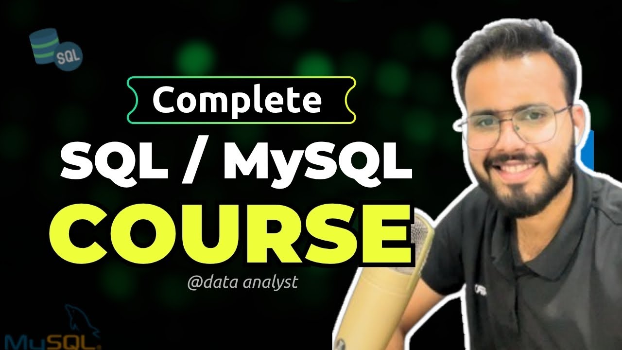 SQL/MySQL Full Course with Projects | Complete SQL Course For Beginners in Hindi #sqlcourse