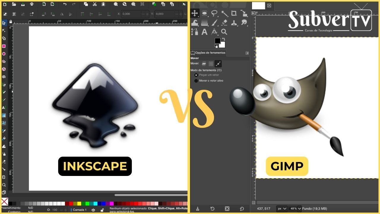 Inkscape Vs GIMP: Uma Comparação Detalhada para Novos Usuários