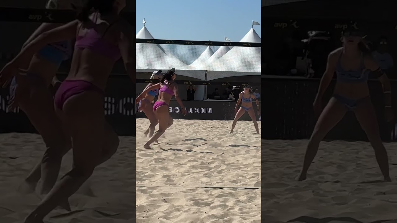 Melissa Humana-Paredes Brandie Wilkerson v Taryn Kloth Kristen Nuss  pro #beachvolleyball Huntington
