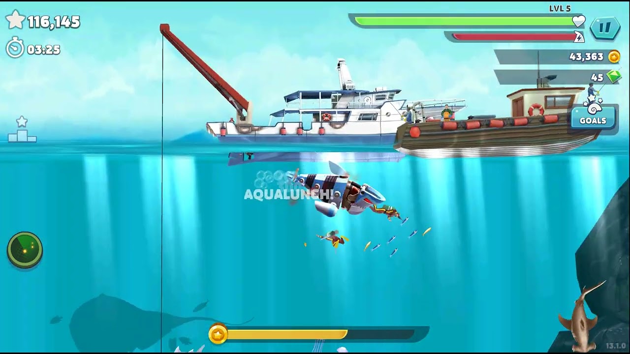 Hungry Shark Evolution Robo Shark Gameplay 4k #pcgaming