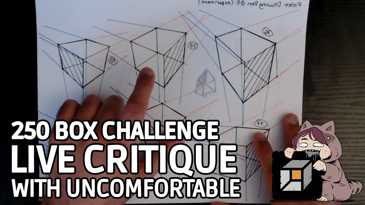 Drawabox 250 Box Challenge: Uncomfortable Critiques my Homework!