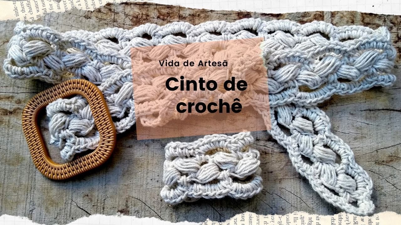 Cinto de Crochê -Passo a passo - nível iniciante