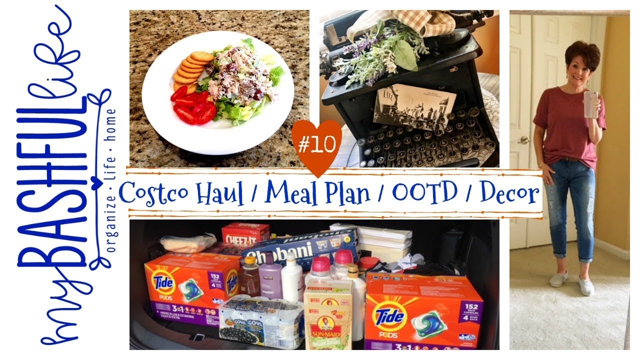 Huge Costco Haul / Meal Plan / OOTD / Decorating Vlog