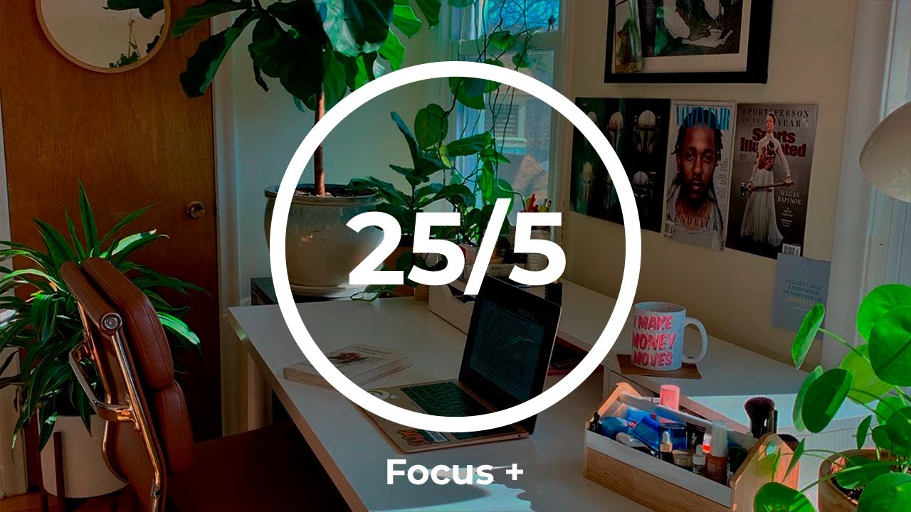 2-Hour Study With Me 🎶 Deep Focus Lofi Music, Study & Work | Pomodoro 25/5