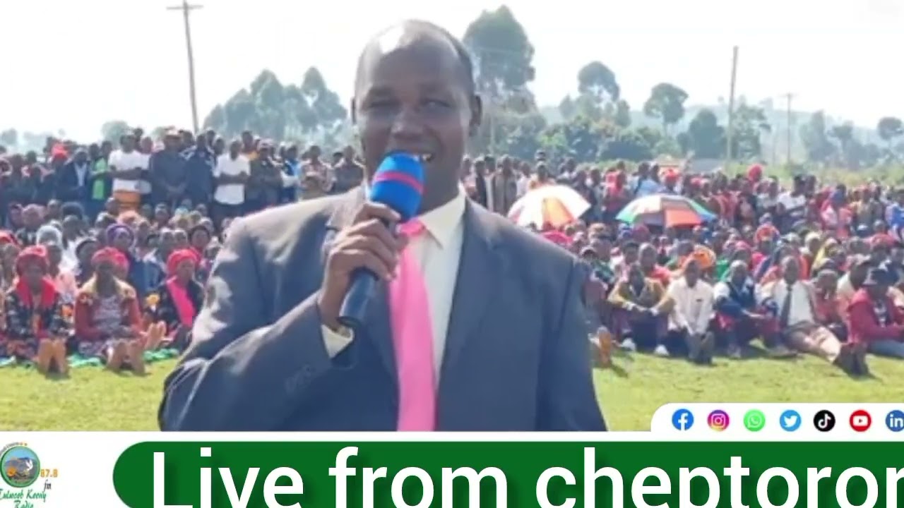 Last respect of Israel mantey at Cheptoror. 