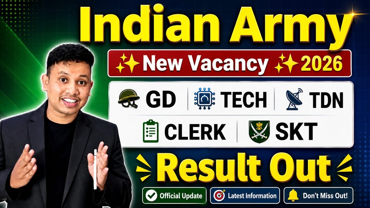 Indian Army Agniveer Result Out ✅ || Indian Army CBT Result 2026