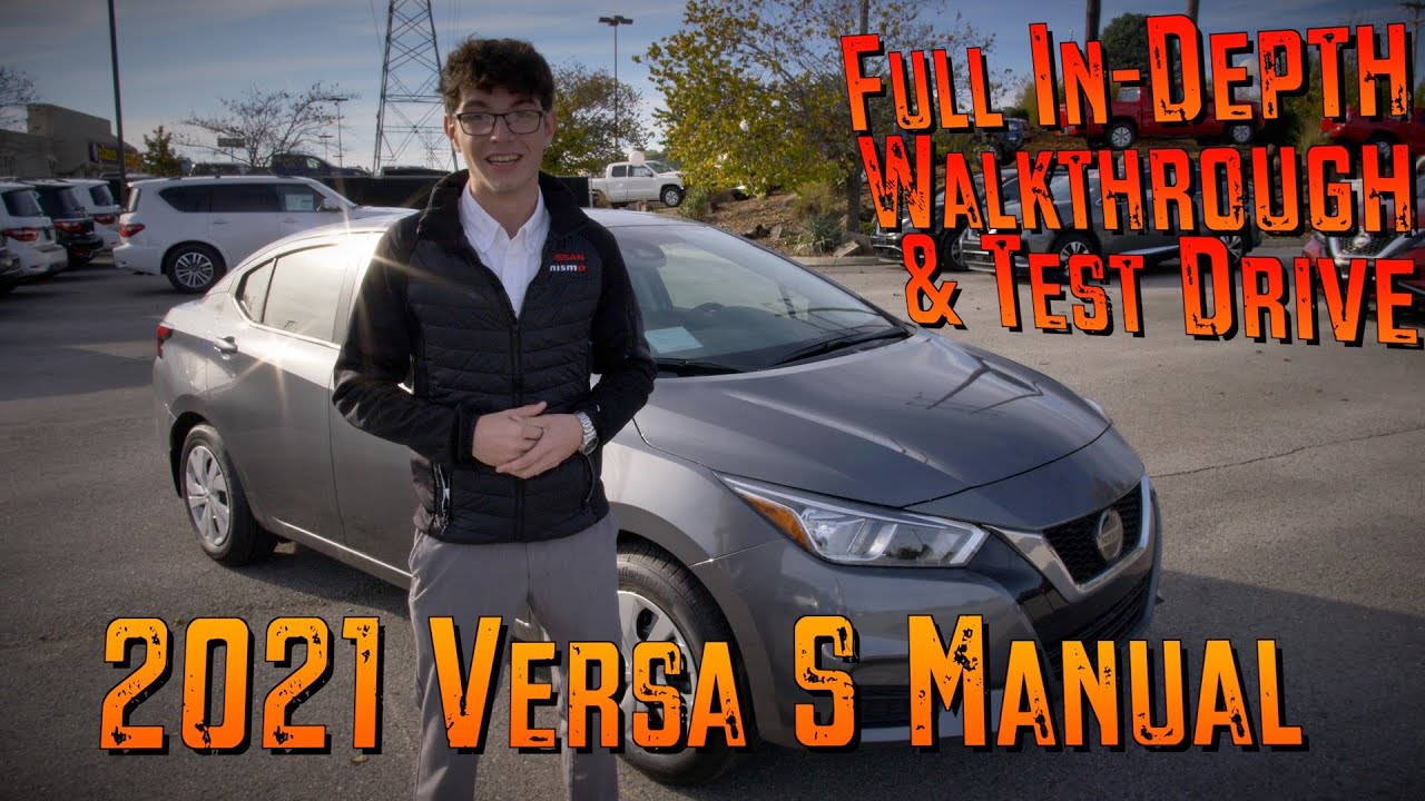 2021 Nissan Versa S Manual Full Walk Around & Test Drive