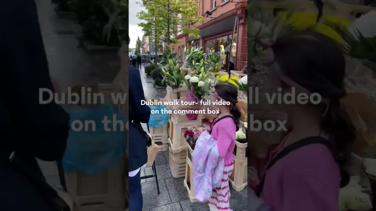 Dublin walk tour - full video on the comment box #dublin #ireland #shortsvideo #shorts