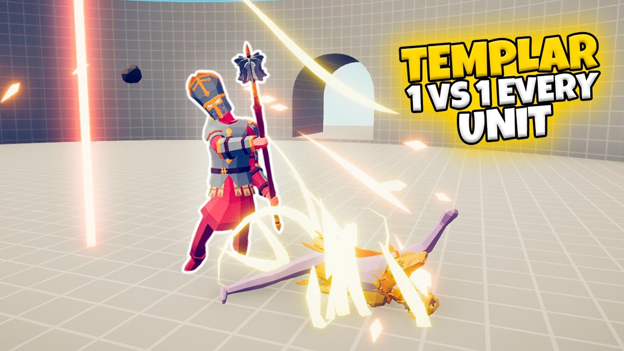 TEMPLAR 1 VS 1 EVERY UNIT | TABS MODDED GAMEPLAY