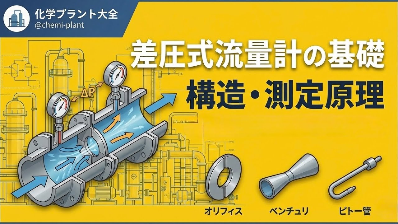 差圧式流量計の基礎｜構造・測定原理からメリット・デメリットまで