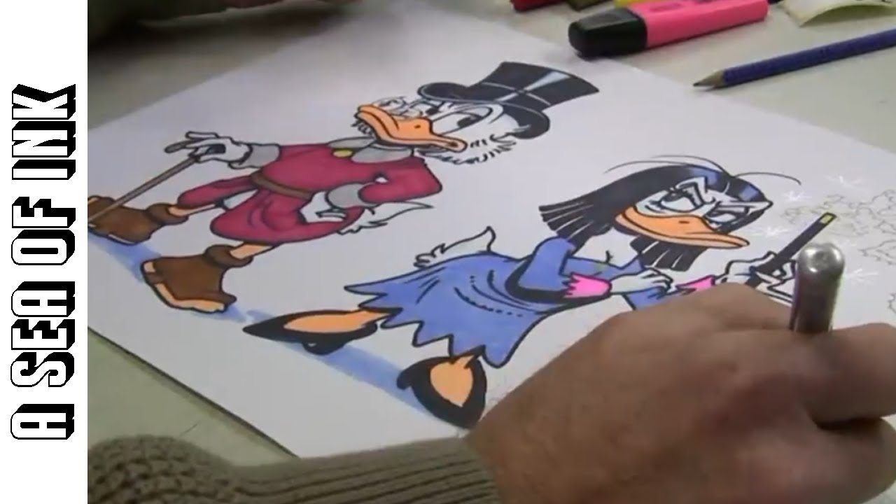 Don Rosa Drawing for 15 Minutes Straight!