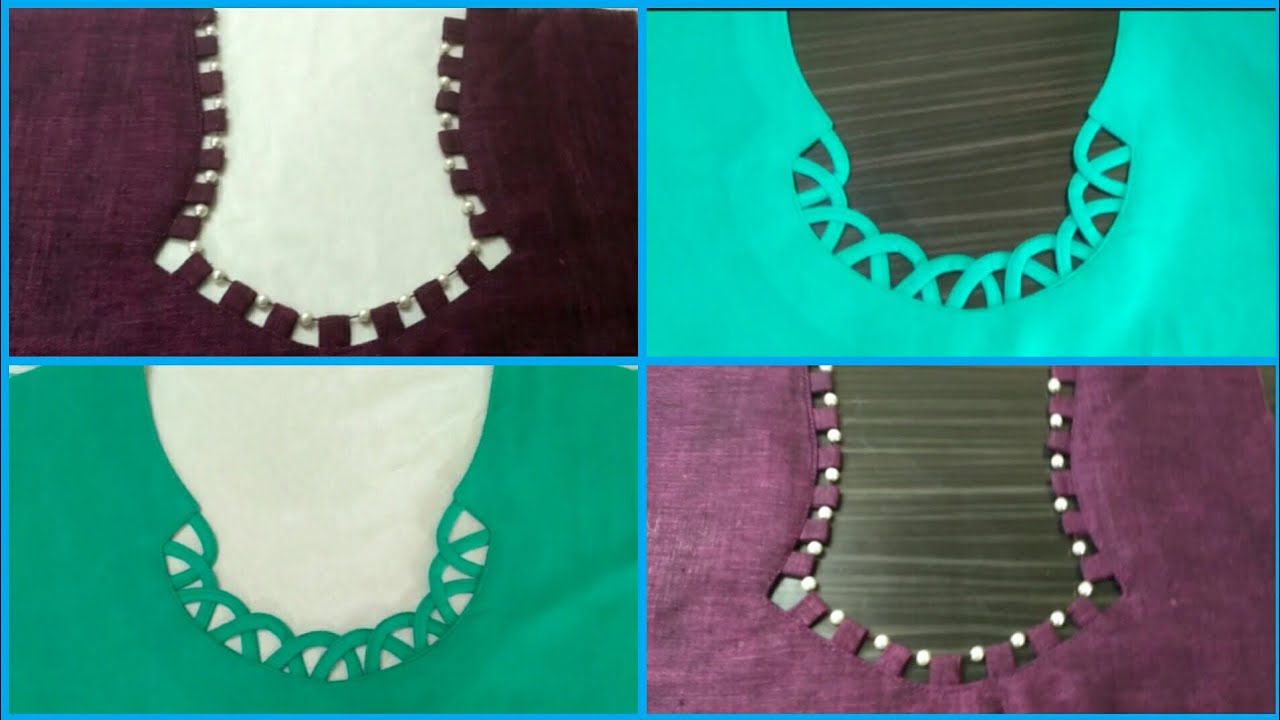 2 different types unique neck design cutting and stitching easy method |