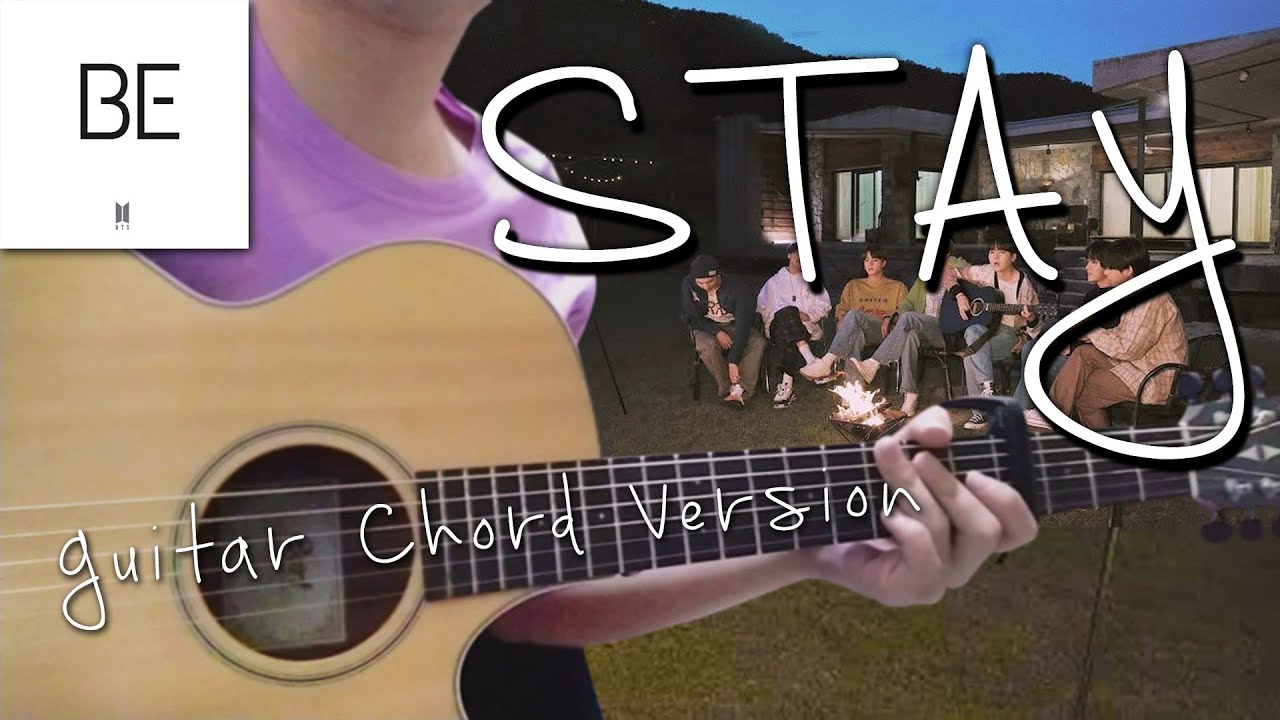 BTS 'STAY' (Guitar Cover) | Easy Guitar Chords | Guitar Tutorial