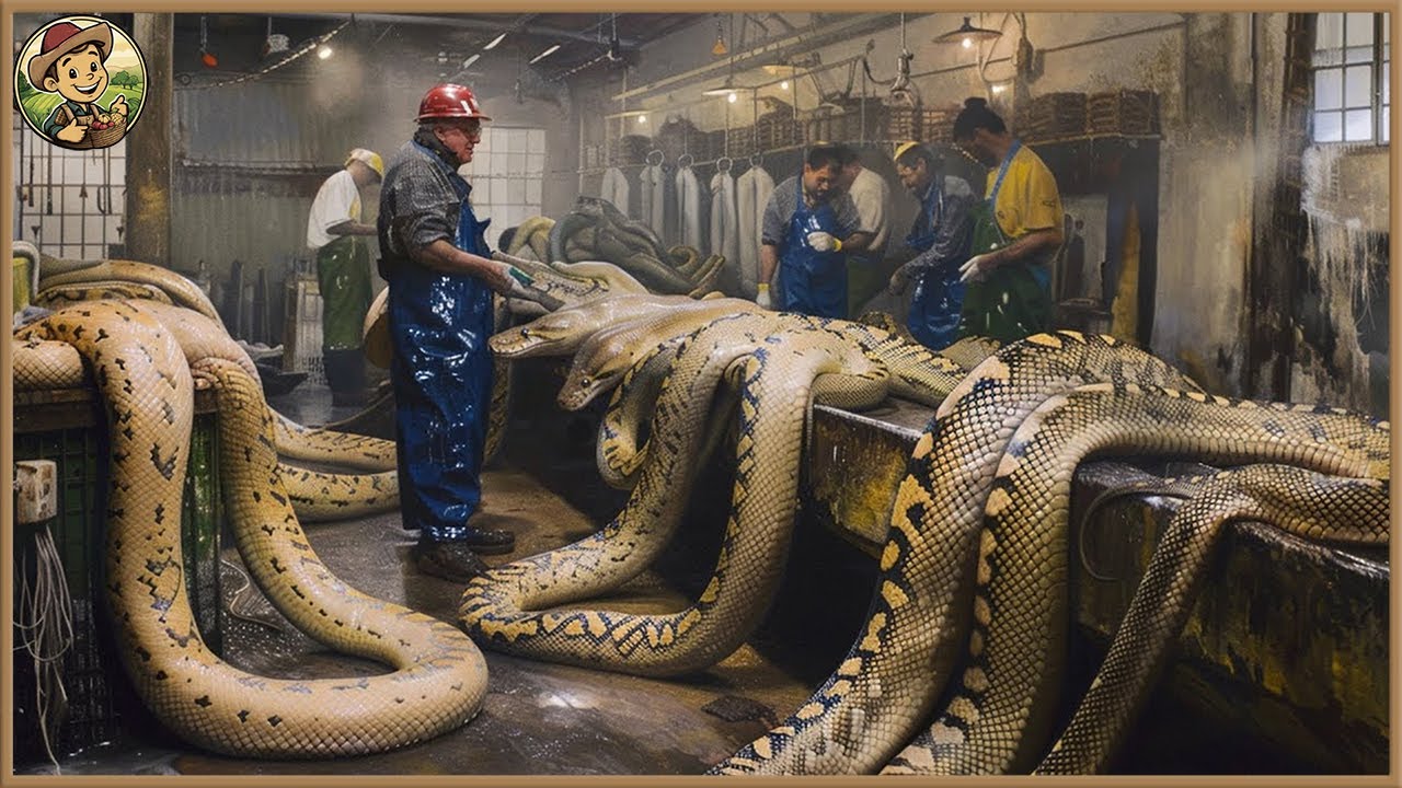 How a Farmer Makes 3 Million Dollar a Year from Python Skin | Modern Farming Technology