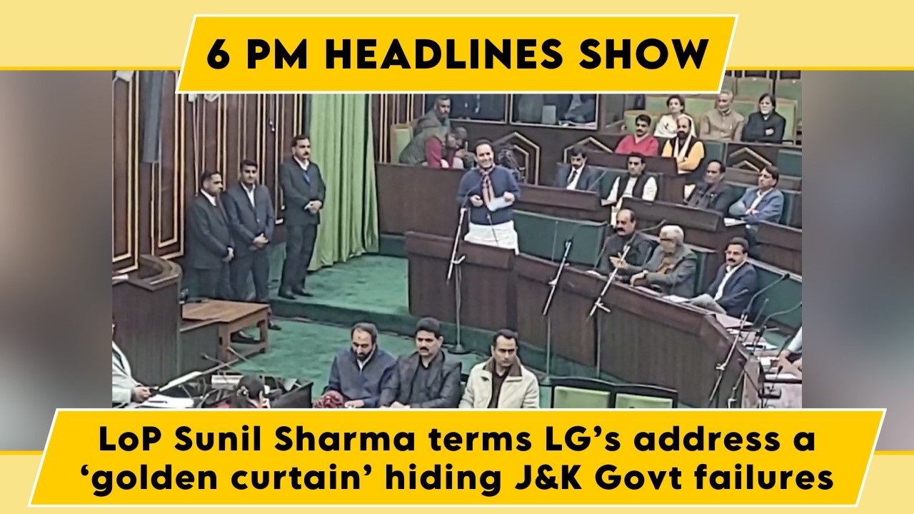 Watch: LoP Sunil Sharma terms LG’s address a ‘golden curtain’ hiding J&K Govt failures