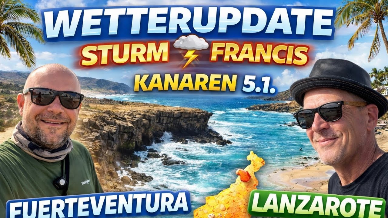 LIVE-WETTERUPDATE KANAREN 🇮🇨La Pared & Punta Guadalupe (Fuerteventura) + Lanzarote Puerto del Carmen