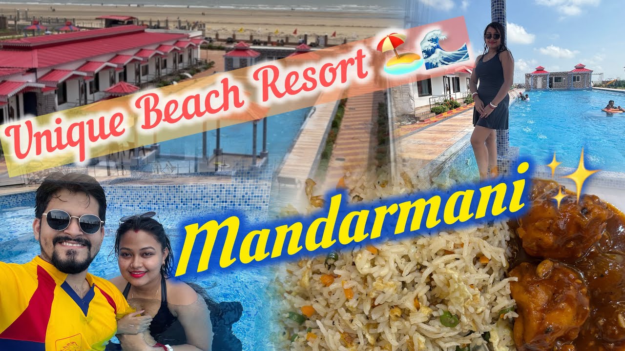Mandarmani | Unique Beach Resort | Swimming Pool with sea view | @হৃদয়েরগাছকৌটো