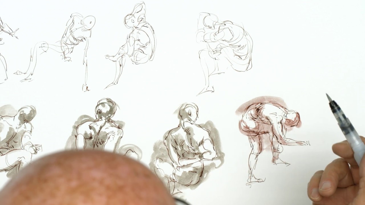 Timed Model Drawing Session 4 // Instructor: Glenn Vilppu
