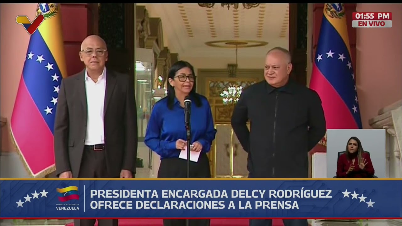 Delcy Rodríguez sobre liberación de personas detenidas (mal llamados "presos políticos")
