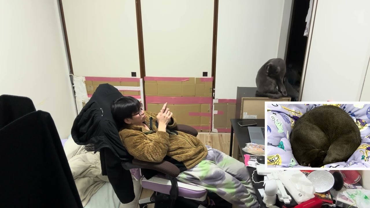 動画編集後YouTube見たりTEMUで物色してる様子を公開