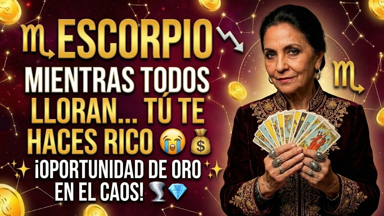 ♏ ESCORPIO 📉 MIENTRAS TODOS LLORAN... TÚ TE HACES RICO 😭💰 ¡OPORTUNIDAD DE ORO EN EL CAOS! 🌪️💎