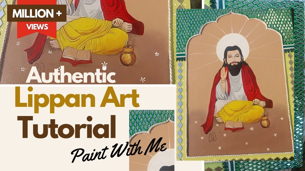 Create a Traditional Lippan Art Step by Step | new | ytvideo | art | artvideo | diy | craft | paint