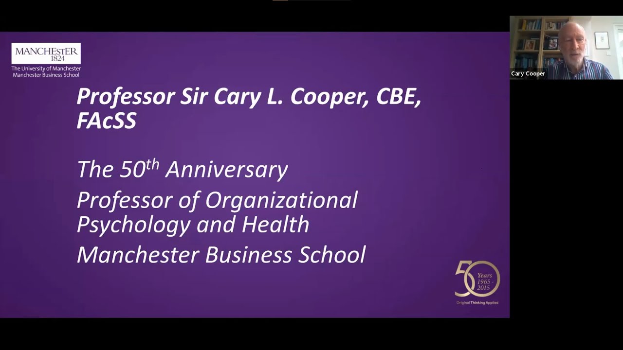 ABP Conference 2020: 'Wellbeing' by Professor Sir Cary Cooper CBE