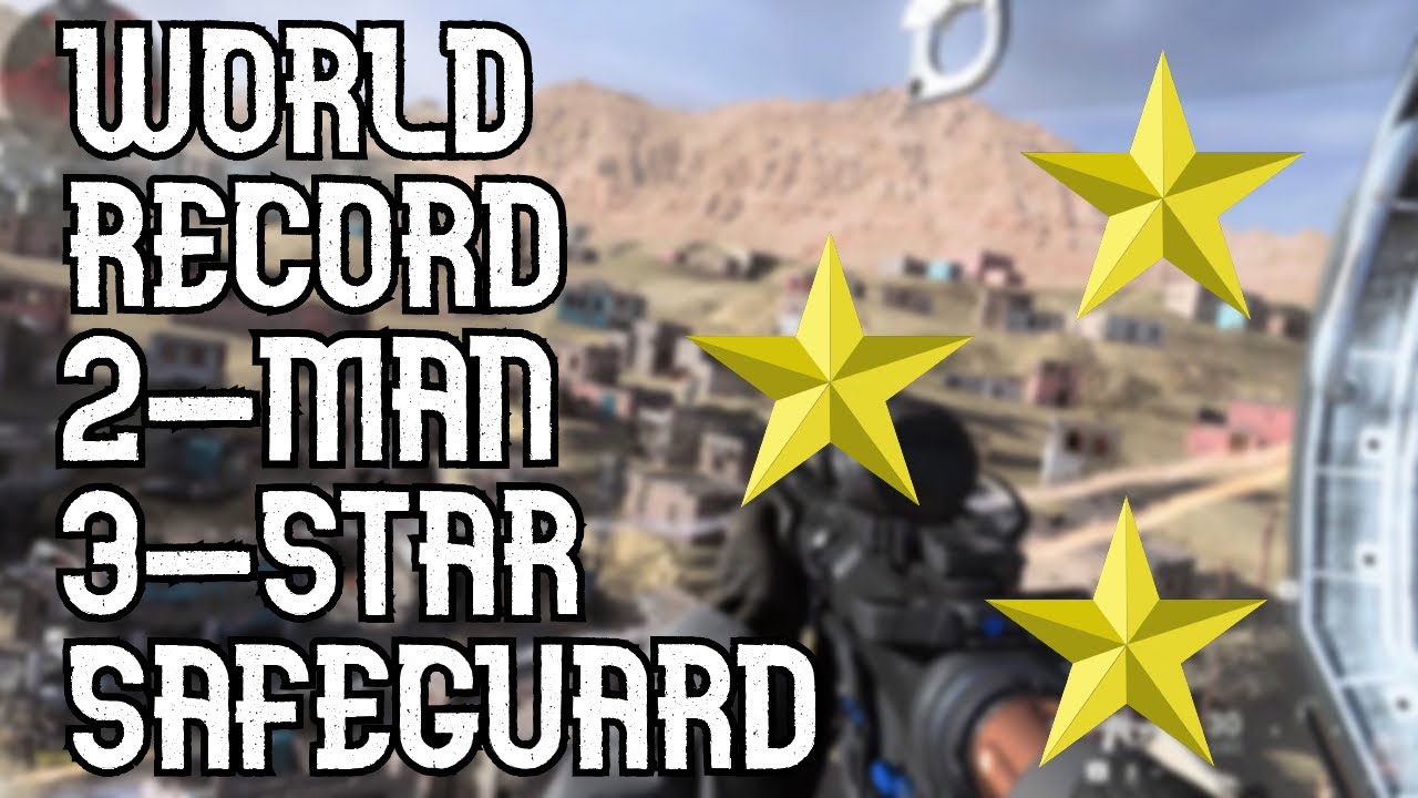 WORLD RECORD 2 MAN TIME!!! MW Spec Ops Safeguard Under 10 Minutes - 3 STAR COMPLETION!