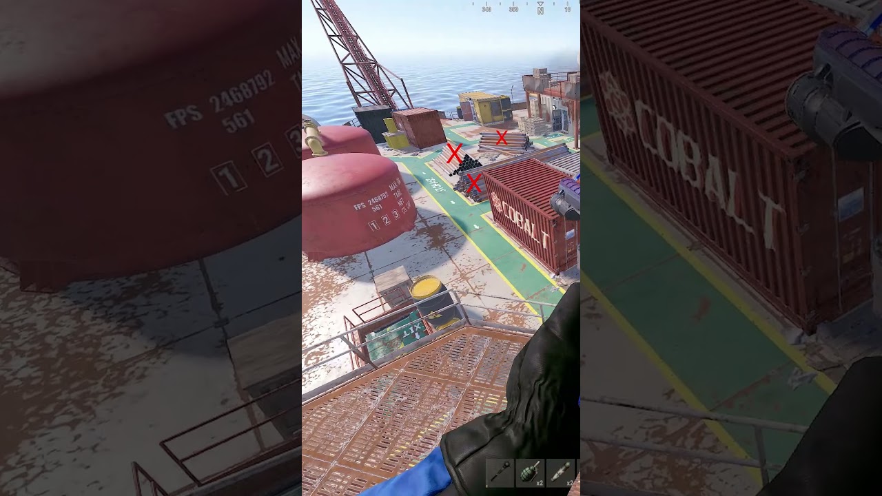how to instantly clear heavy scientists on oil rig #rust  #playrust #rustgame #dobpinkler #gaming