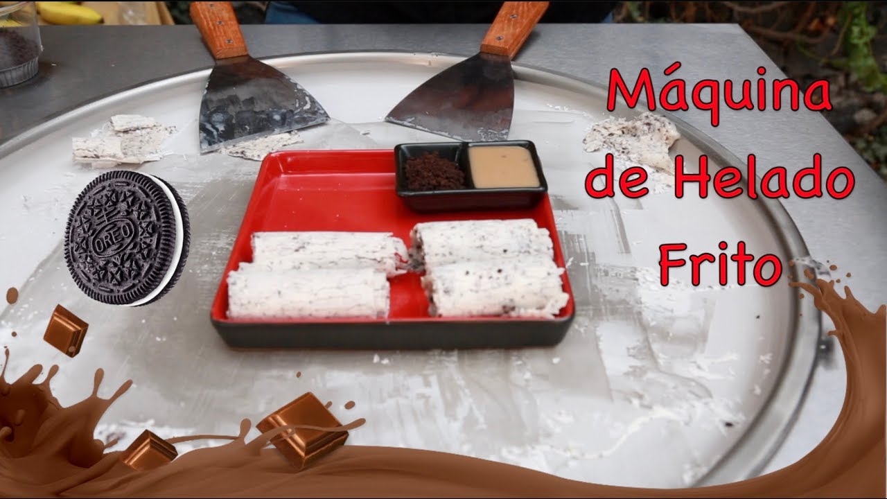 MÁQUINA DE HELADO FRITO - HELADO EN ROLLO - SPACEMAN