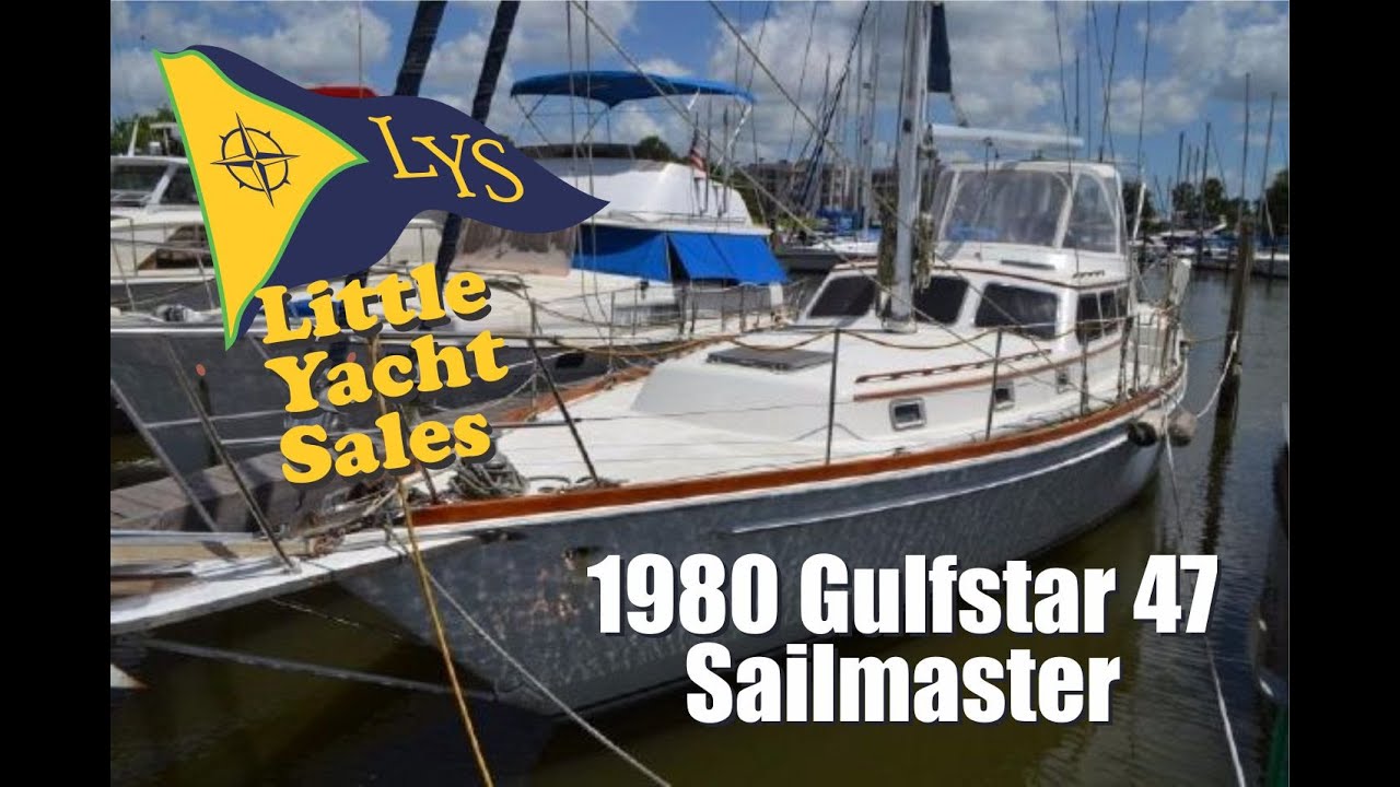 SOLD!!! 1980 Gulfstar 47 Sailmaster sailboat for sale at Little Yacht Sales, Kemah Texas