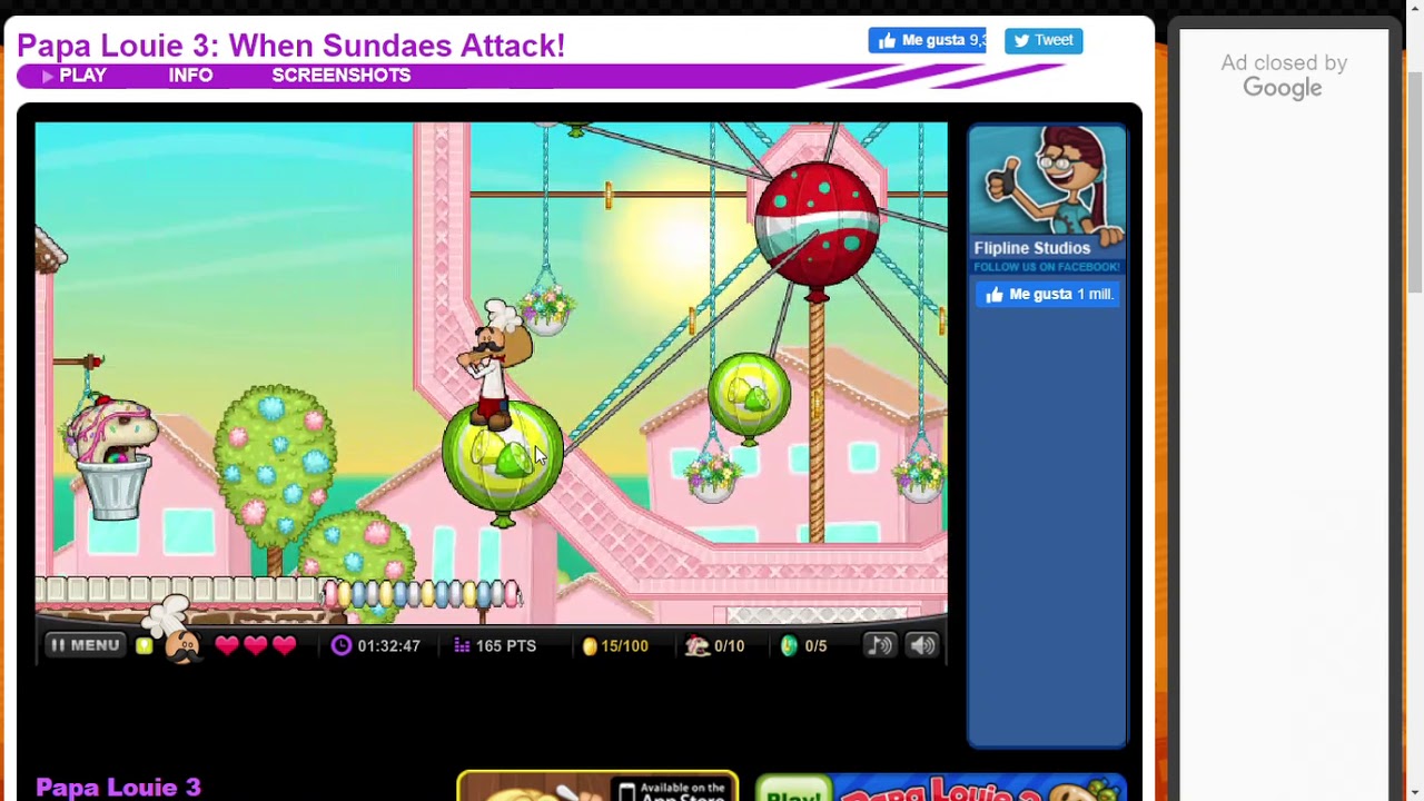 Papa Louie 3: When Sundaes Attack! | #2 | Niveles 1, 2 & 3 Completos