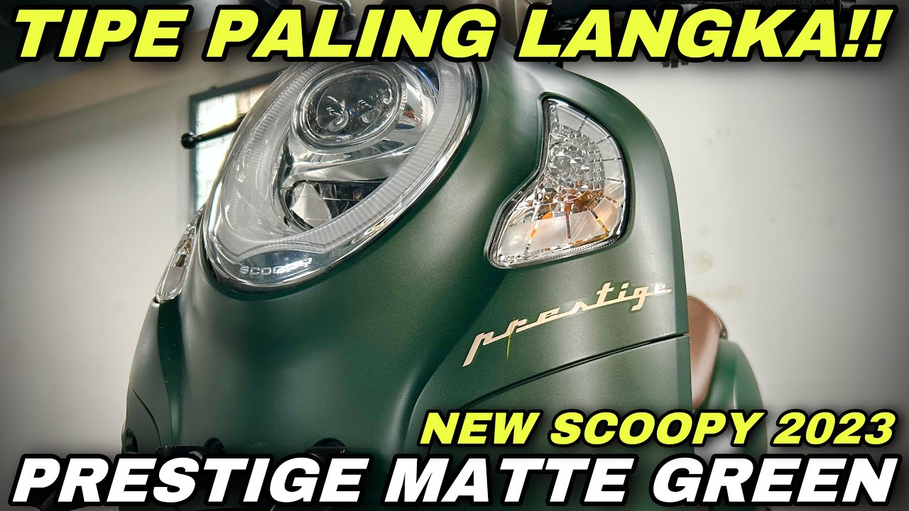 LANGKA‼️SCOOPY PRESTIGE GREEN 2023