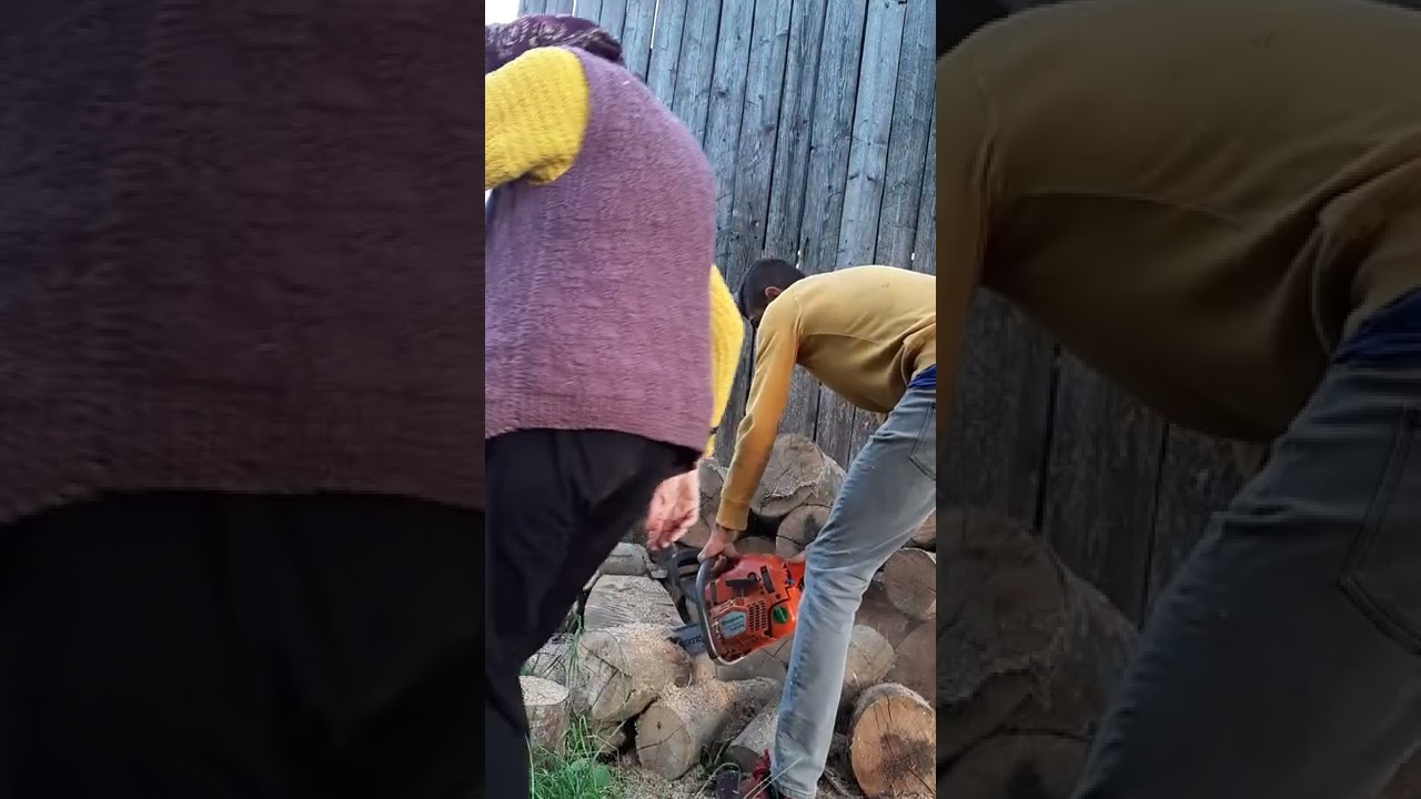 La tăiat de lemne uscate de Fac cu Drujba HUSQVARNA 346 XPG
