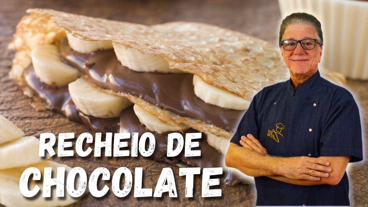 Como fazer RECHEIO DE CHOCOLATE para panquecas | Chef Zeca