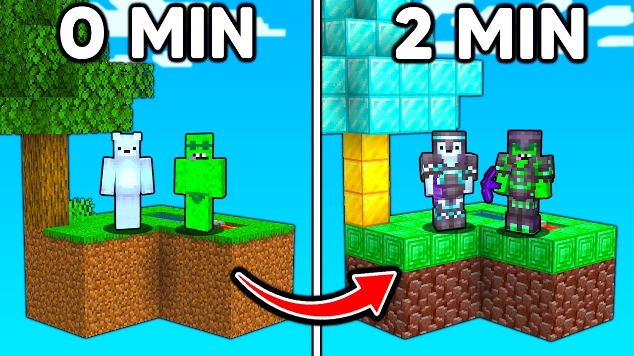 Skyblock, But The Island Changes EVERY MINUTE...