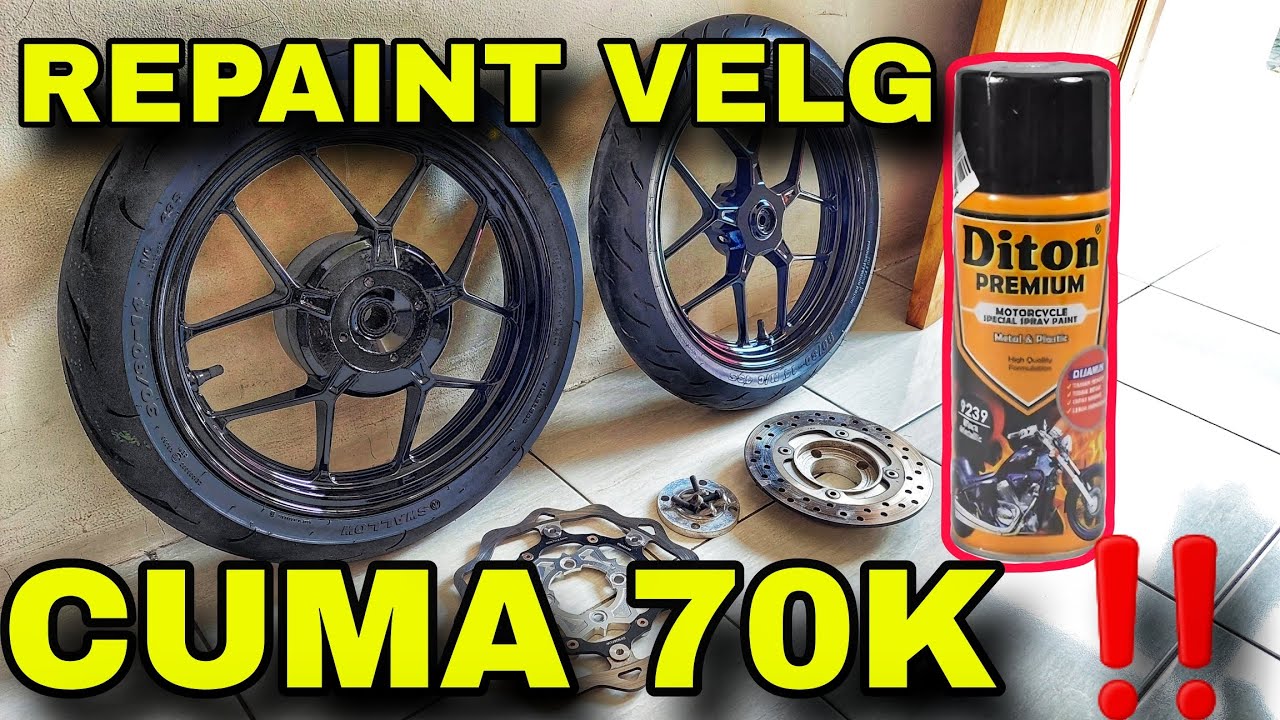 CUMA MODAL 70 RIBU BISA REPAINT VELG SEPERTI CAT KOMPRESOR ‼️