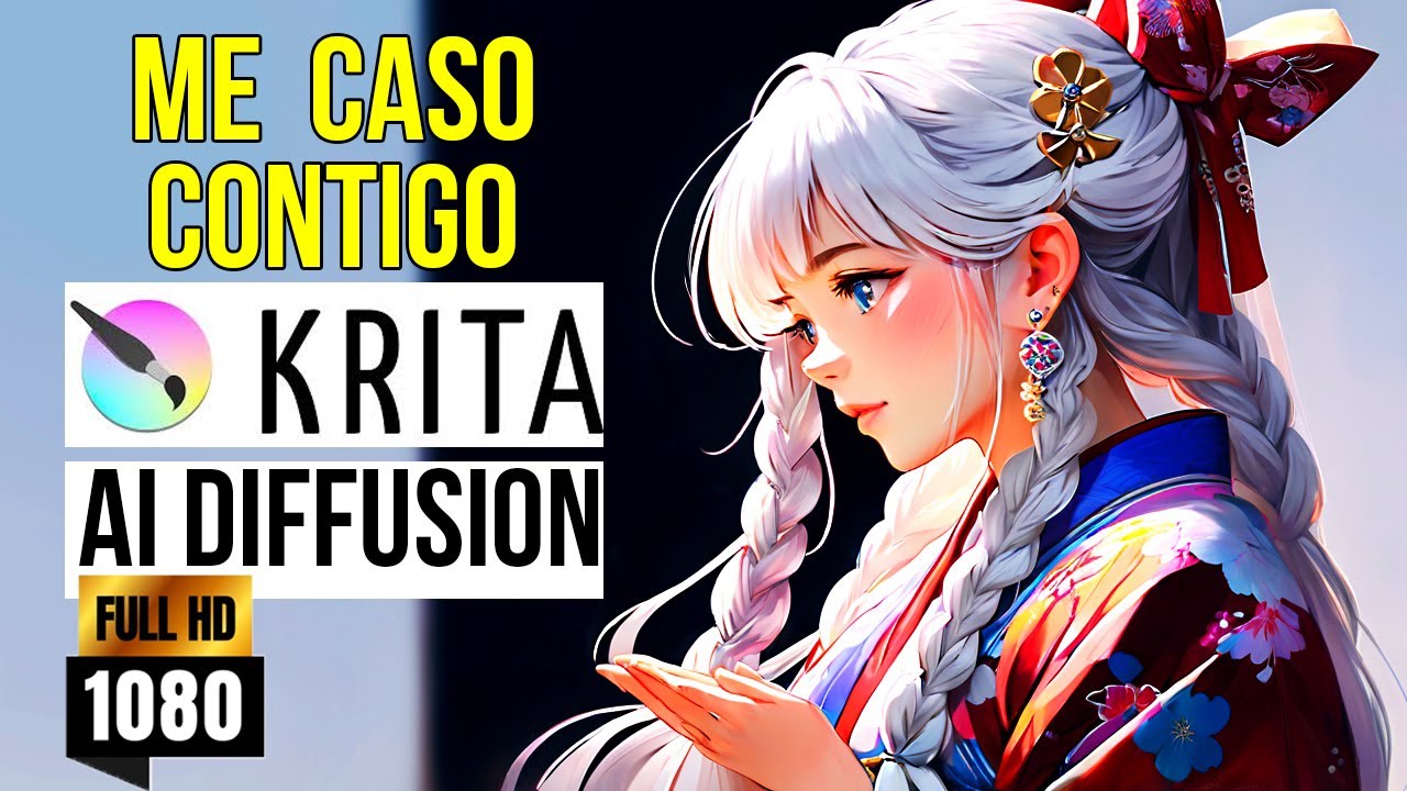 FULL HD TUTORIAL👉La IA de Krita es GRATIS y MEJOR que Photoshop AI✅  KRITA Ai Diffusion #ai #krita