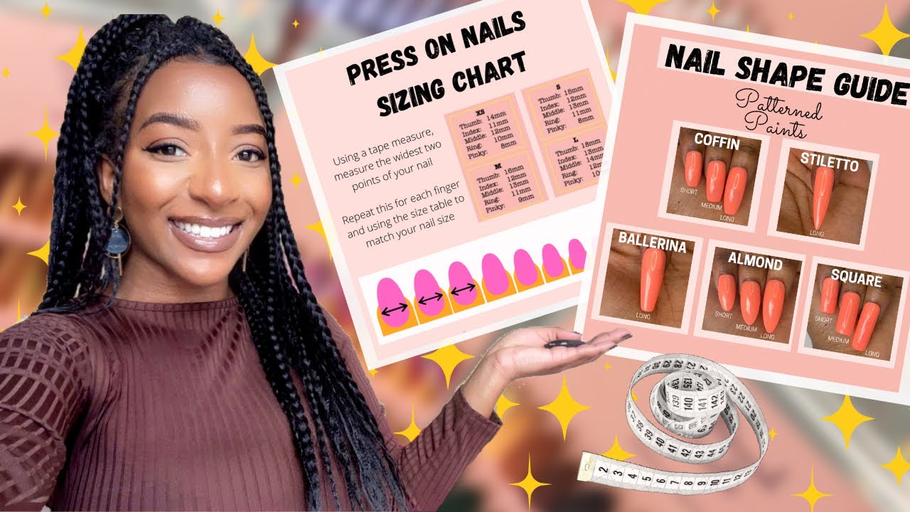 PRESS ON NAILS SIZE GUIDES, NAIL SHAPES, MEASURING, SIZING KITS AND CANVA | Press on Nail Business