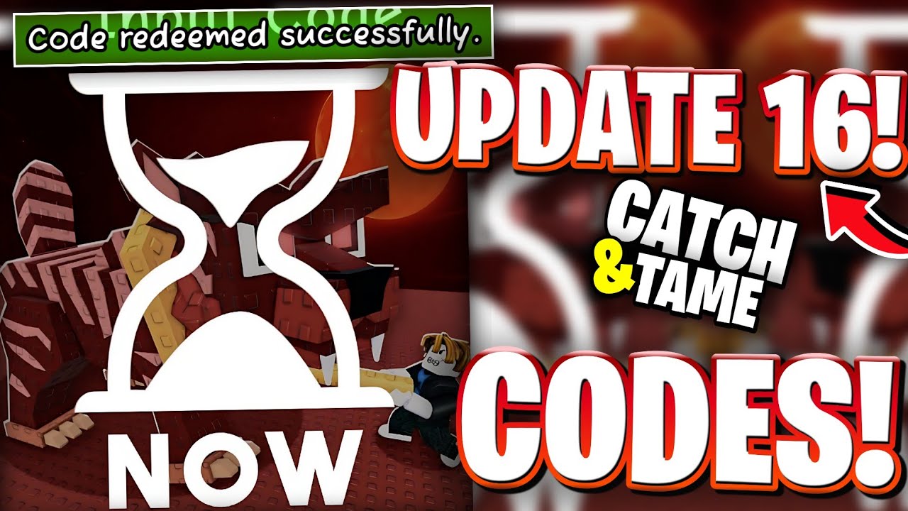 🔥UPDATE 16! LATEST WORKING ROBLOX CATCH AND TAME CODES | ALL UPDATE 16 CODES FOR CATCH AND TAME