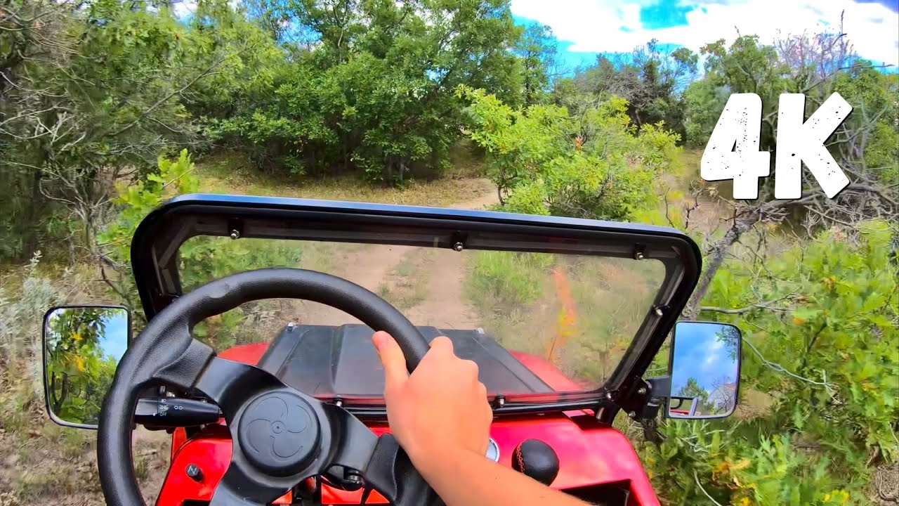 Trail Riding in the Mini Jeep! 4K POV