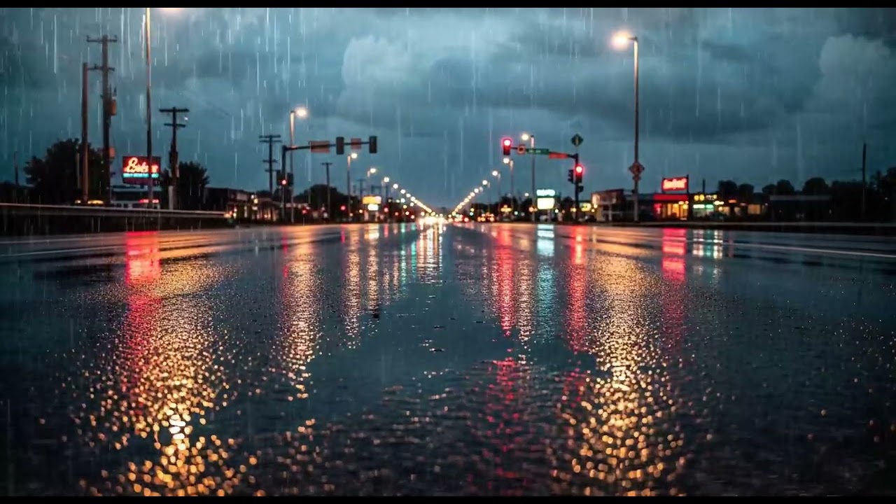 Easy Mind Rest 😴 Continuous Rain & Thunder