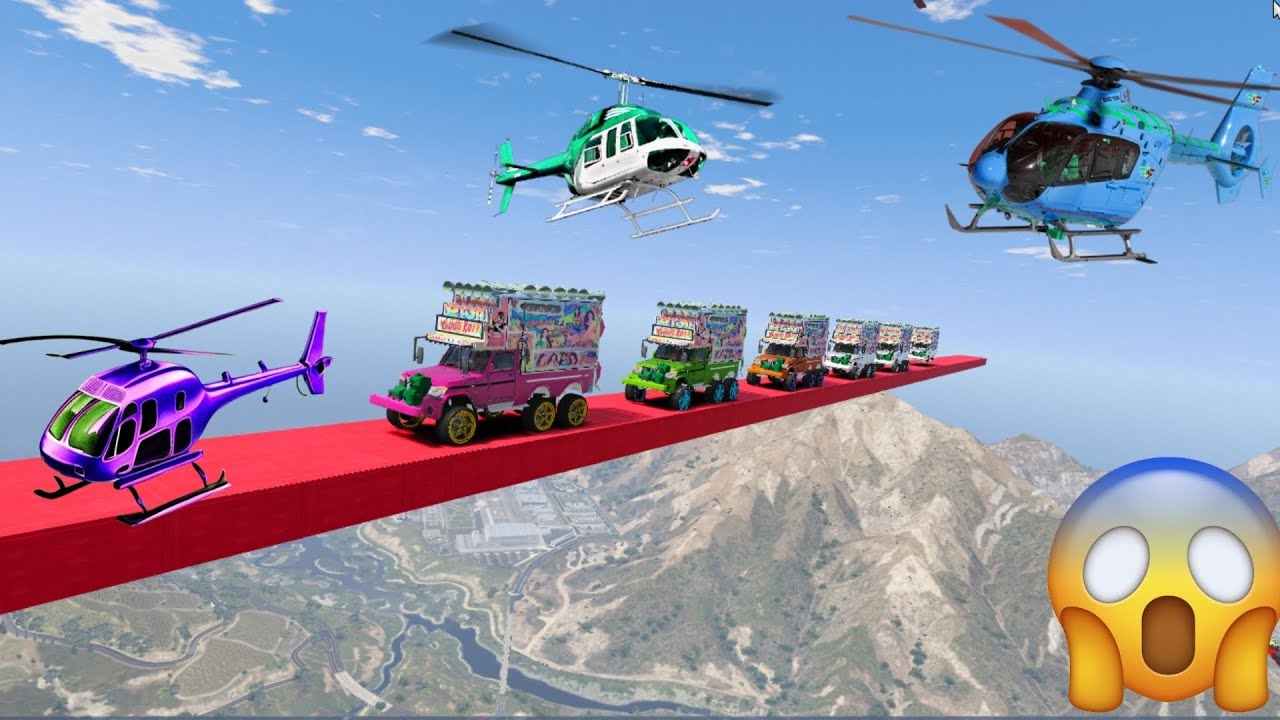 World's Highest 😱😲 ! TRIED THE IMPOSSIBLE 😲😳 SUPER MEGA RAMP CHALLENGE ! INDIAN All 11 DJ ! GTA 5