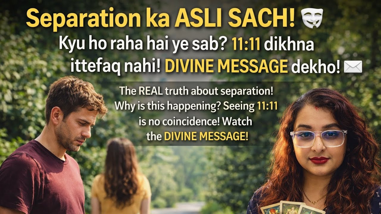 Separation ka ASLI SACH! 🎭 Kyu ho raha hai ye sab? 11:11 dikhna ittefaq nahi! DIVINE MESSAGE dekho! 