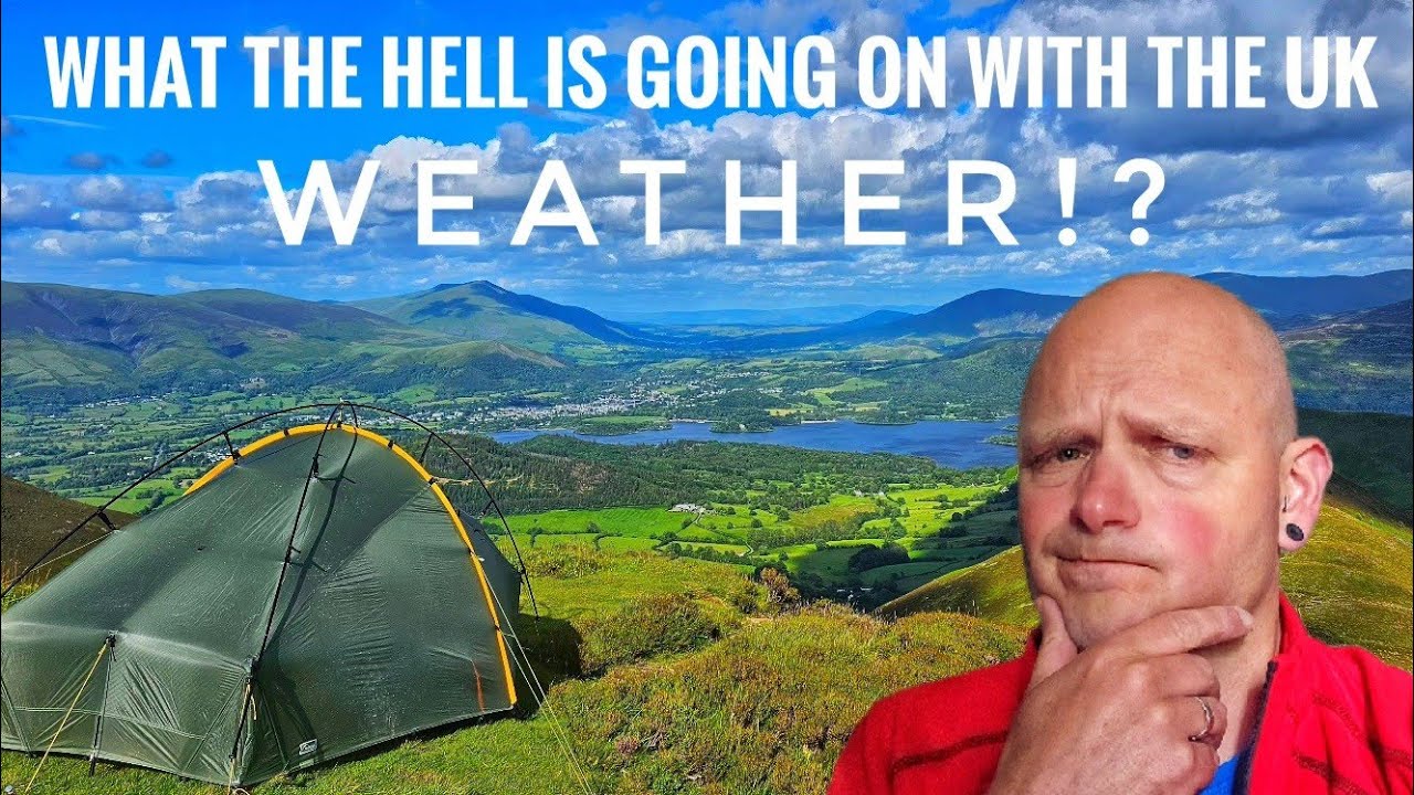 Solo wildcamping on Causey Pike in HIGH WINDS !!